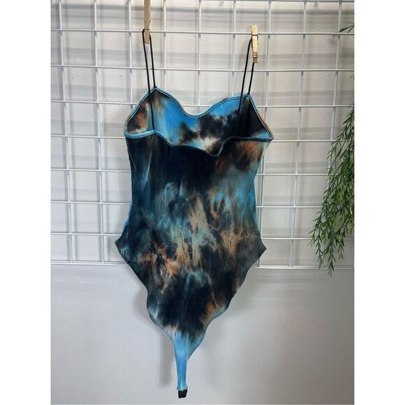 SHEIN - Blue Tie-Dye Bodysuit - Picture 6 of 6
